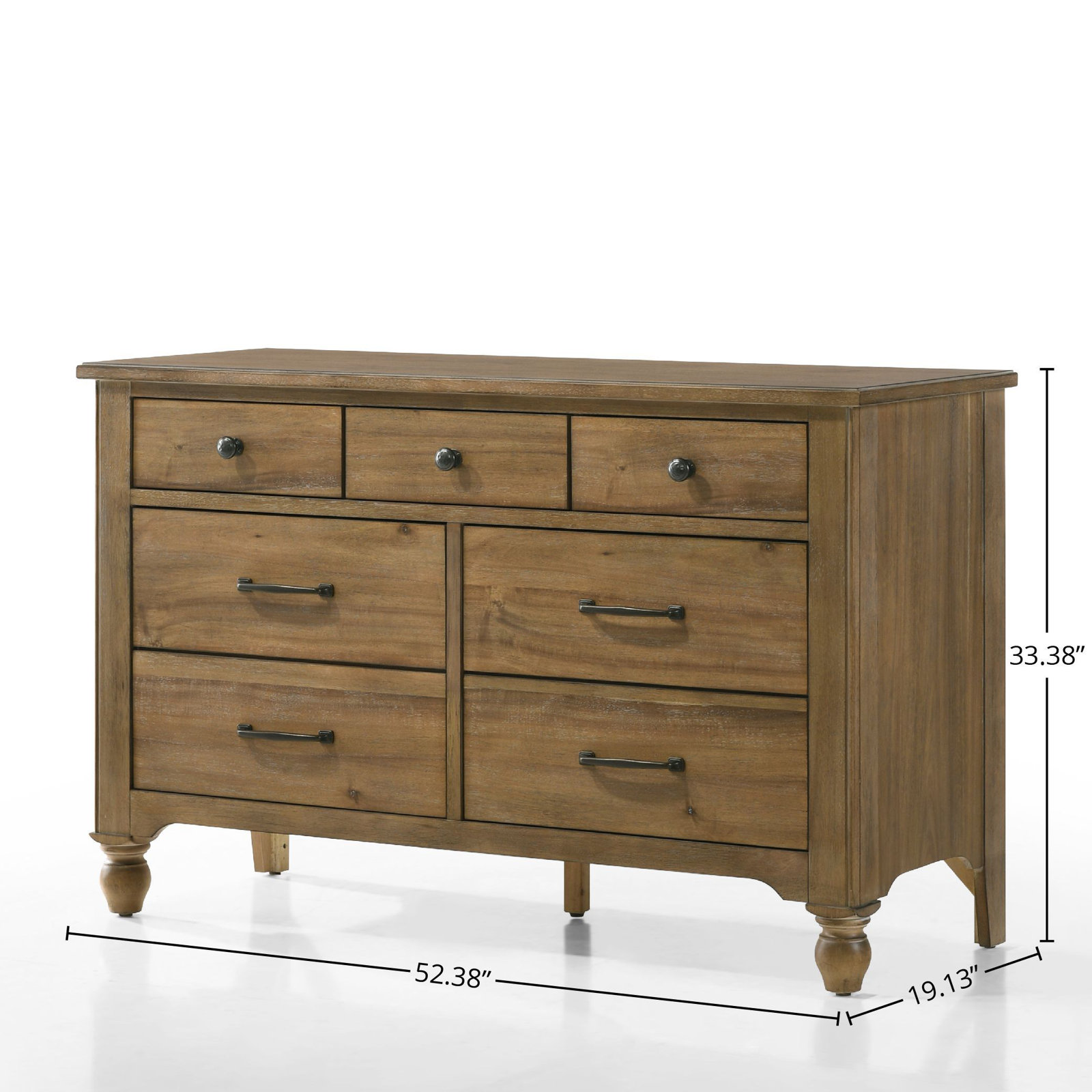 Edan 7-Drawer Wood Dresser