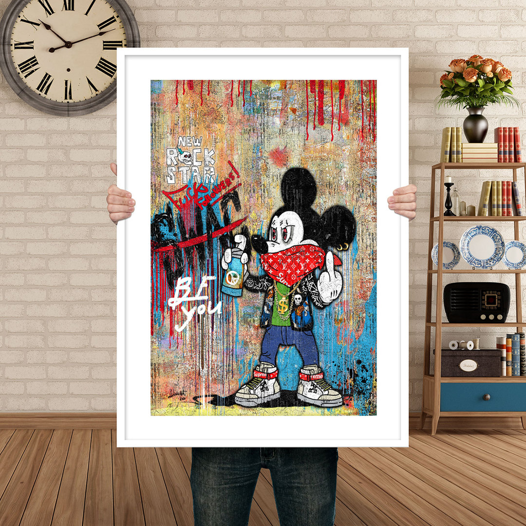 Cartoon 004 Print Graffiti Pop Wall Art Art Print