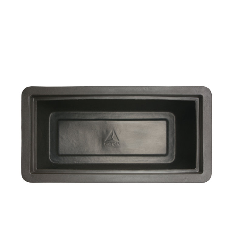 40" Rectangle Plastic Patio Planter Box, Brownstone