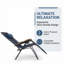 Très grand fauteuil épaissi à gravité zéro, méridienne pliable, chaise longue anti-gravité à siège large de 30 pouces avec porte-gobelets, bleu-1178176434