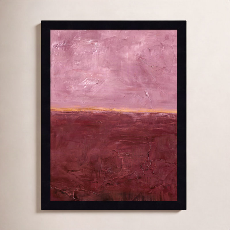 «Edge Rose» par Design Fabrikken, impression sur bois encadrée, Noir, H 17 po x l 13 po