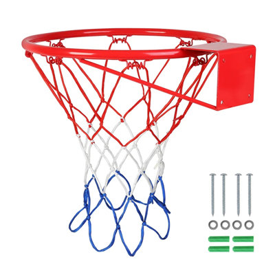 Indoor/Outdoor Basketball Rim Hoop Heavy Duty Basketball Net Replacement