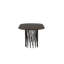 Stone Oval Dining Table - Black / Mocca Veneer