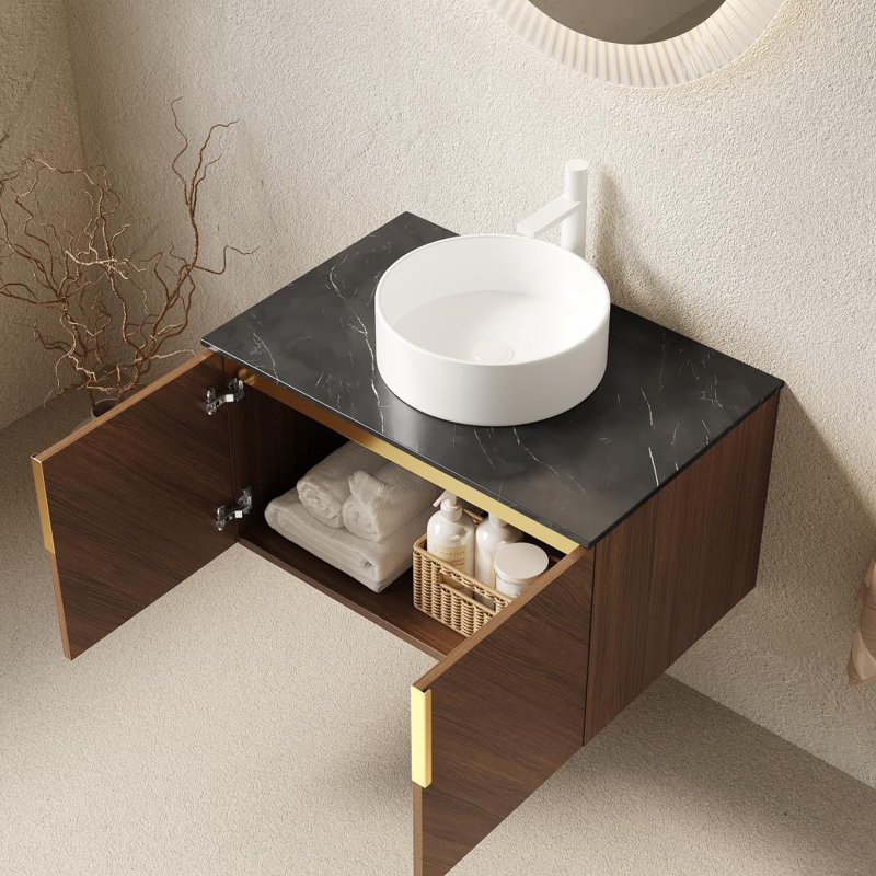 Meuble-lavabo mural 30 po avec lavabo, 30"