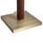 Tambo Torchiere Floor Lamp - Dark Walnut Wood Finish, Weathered Brass, Dimmer-96227974