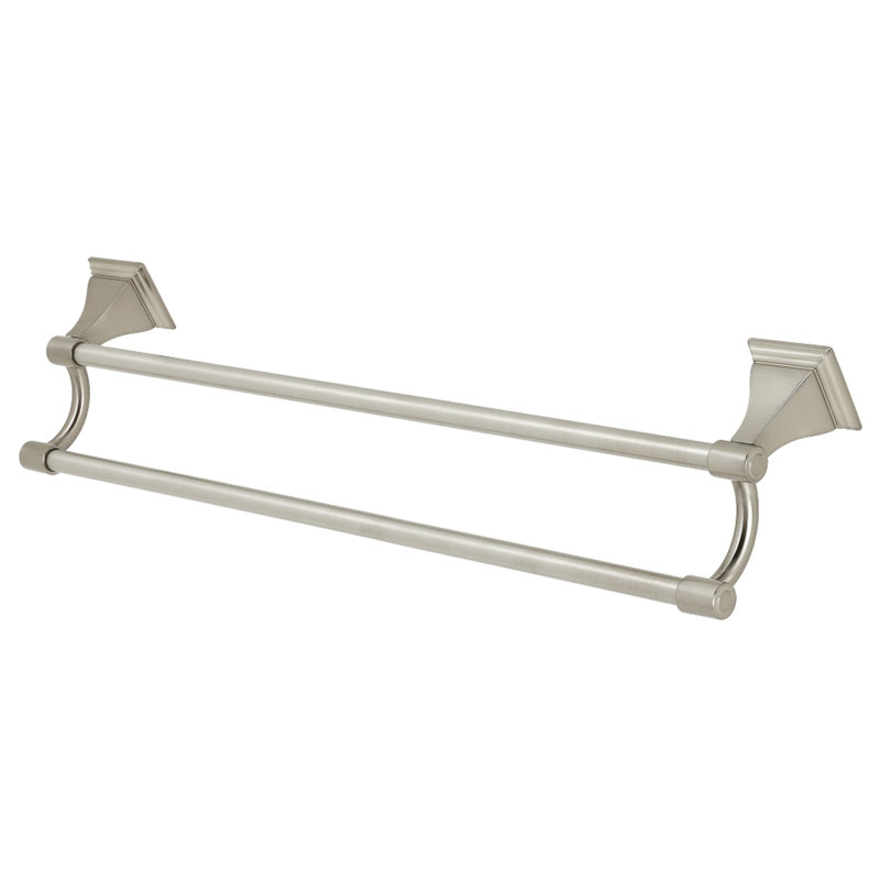 Kingston Brass Monarch Dual Towel Bar, Brushed Nickel