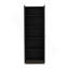 Armoire multi-rangement H 71 po, deux portes, cinq tablettes internes, espresso carbone / noir-826181505