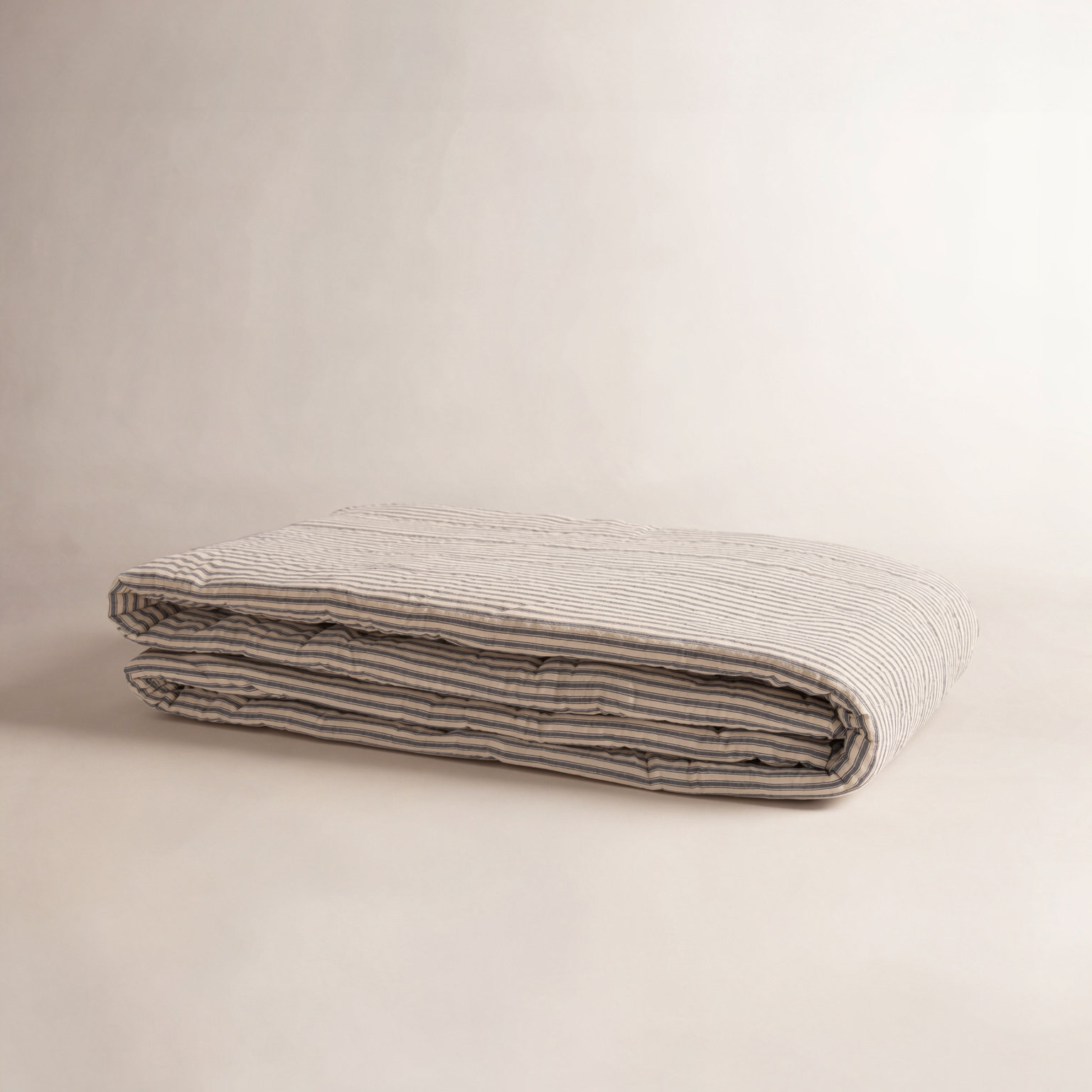 Cotton Coverlet Set, Queen, Coal Black & Dark Creme