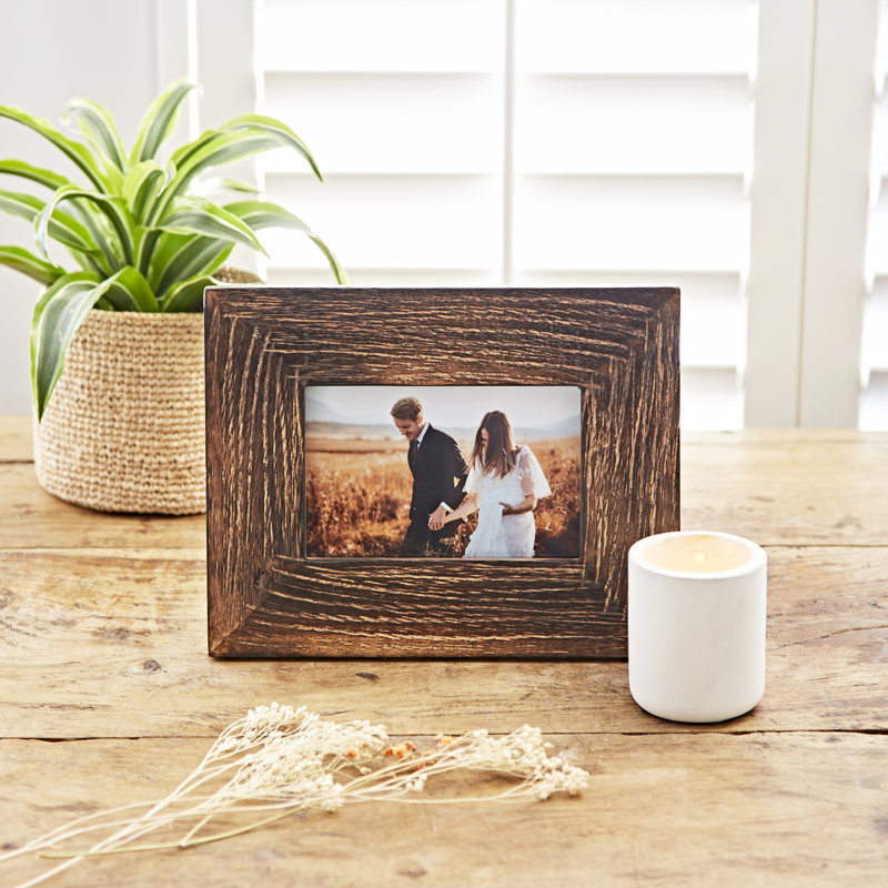 Natural Mango Wood Photo Frame, 10.16cm x 15.24cm