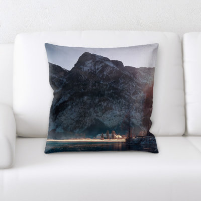Microsuede Reversible Throw Pillow