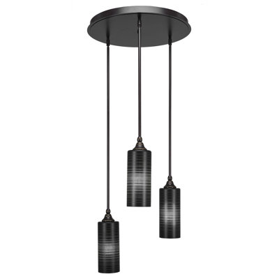 Luminaire suspendu suspendu à 3 lumières Shamar