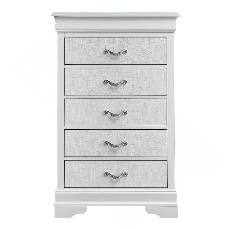 Commode, champagne argenté