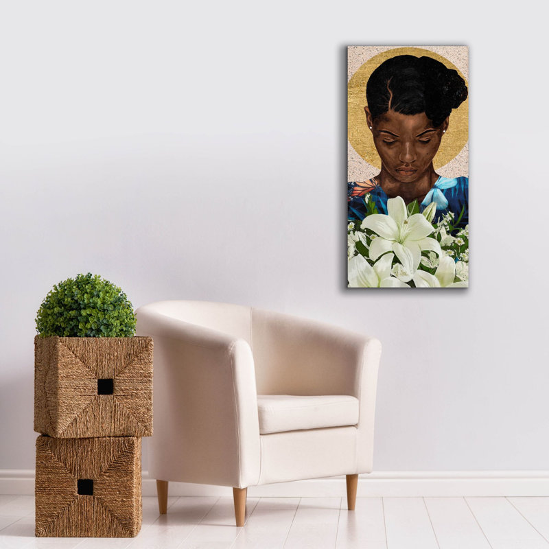 Toile épique «Meditation 2» par Alonzo Saunders, 20 po x 40 po, H 40 po x l 20 po