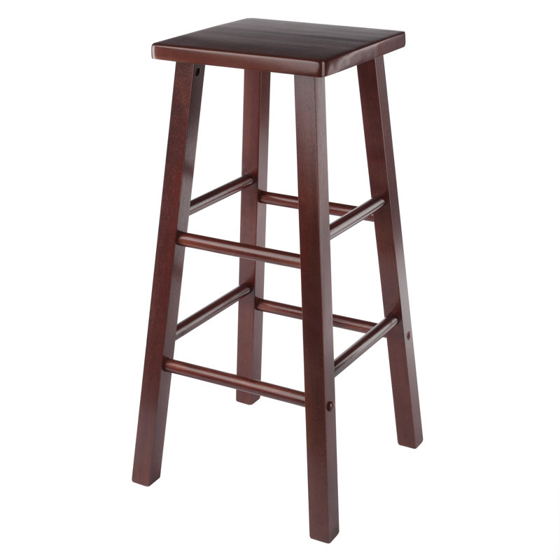 Tabouret de bar et de comptoir Reza, Tabouret de bar (siège d'une hauteur de 29,02 po), Noyer