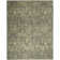 Tapis gris en laine / soie à motif abstrait Huckle