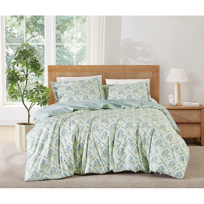 Ensemble d'édredon Brooklyn Loom Olivia Brooklyn, Édredon simple + 1 taie décorative standard
