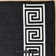 Custom Size Anti-Slip Low Profile Greek Key Border Black Runner Rugs by Feet