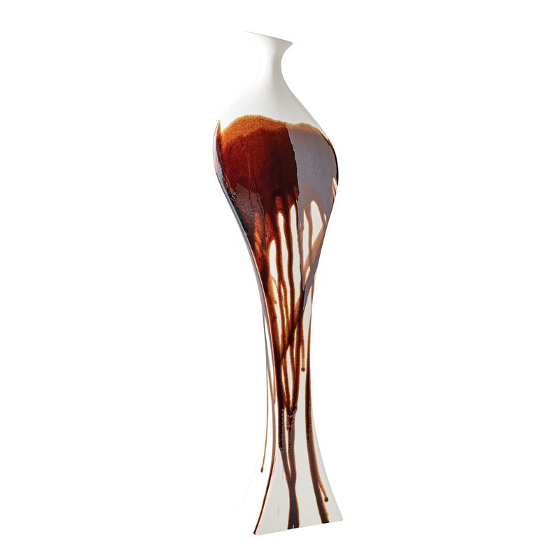 Bouteilles décoratives en céramique Curvy, H 31 po x l 8,75 po x P 3,5 po