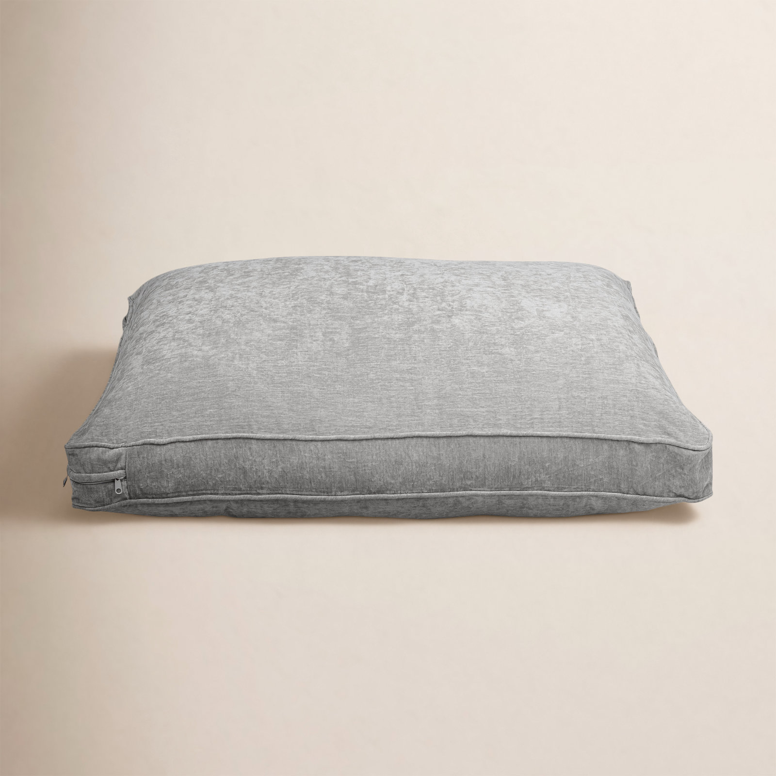 Alek Dog Bed, Small (26” X 18” X 3"), Light Gray