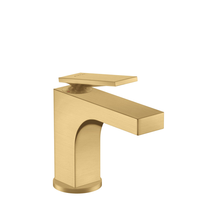 Citterio Single Hole Bathroom Faucet with Drain Assembly, Brushed Gold Optic