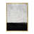 Toile avec cadre flottant or