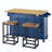Kitchen Island On Wheels With Drop Leaf-1684011313