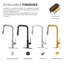 Robinet de cuisine extractible à poignée simple avec accessoires-85858239