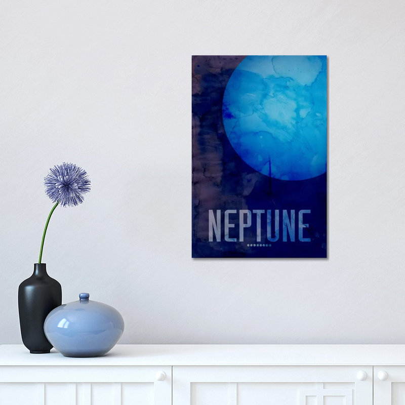 The Planet Neptune by Michael Tompsett - Wrapped Canvas Print, 30.48 cm H x 45.72 cm W