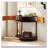 Console Table Half Moon Design End Table With 2 Storage Drawers And Bottom Shelf For Living Room, Bedroom, Study, Hallway-1679320350