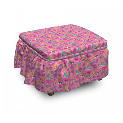 Box Cushion Ottoman Slipcover