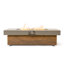 Table de foyer 48 po en fer avec grain de bois