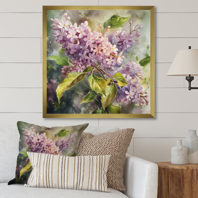 " Purple Green Beautiful Lilacs II "