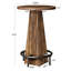 Grande table de salle à manger ronde 37,4 po, petite table de bar avec repose-pieds (ensemble de 2)-117871646