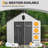 iYofe 8 ft. W x 10 ft. D Resin Storage Shed