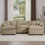 Ensemble de canapé surdimensionné à coussins modulaires, repose-pieds portatif, ensemble de canapé d'angle à dossier bas en L à assise profonde et canapé-lit pour la maison, en velours côtelé-2044351082-2044351078