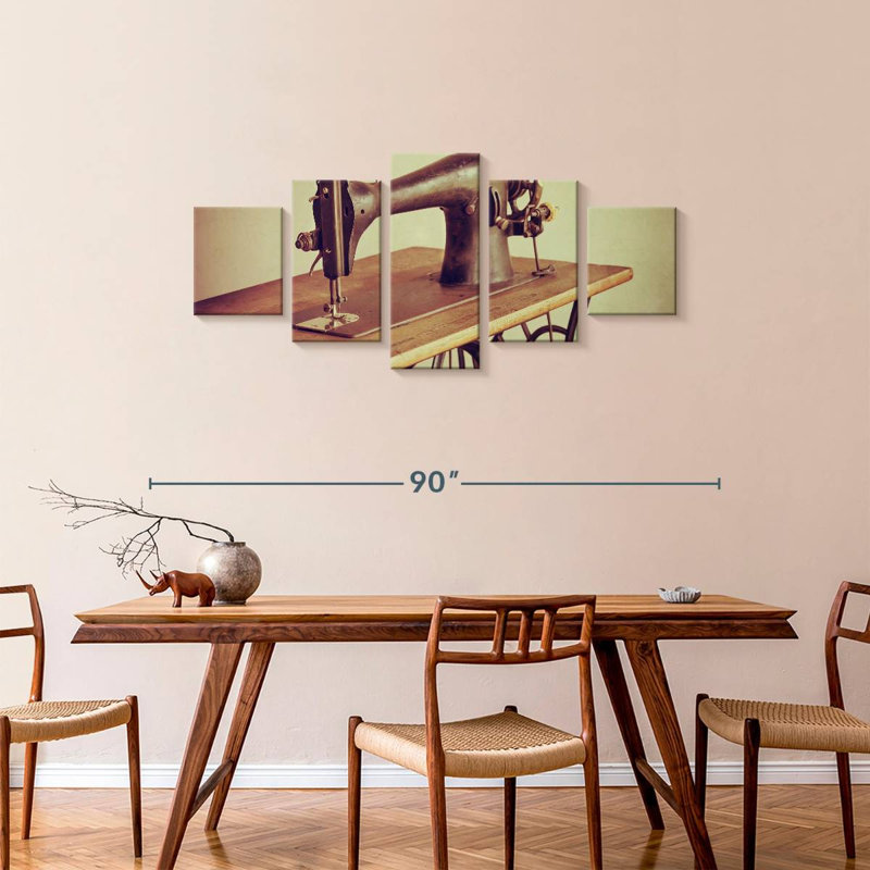 Sewing Machine, 34" H x 74" W