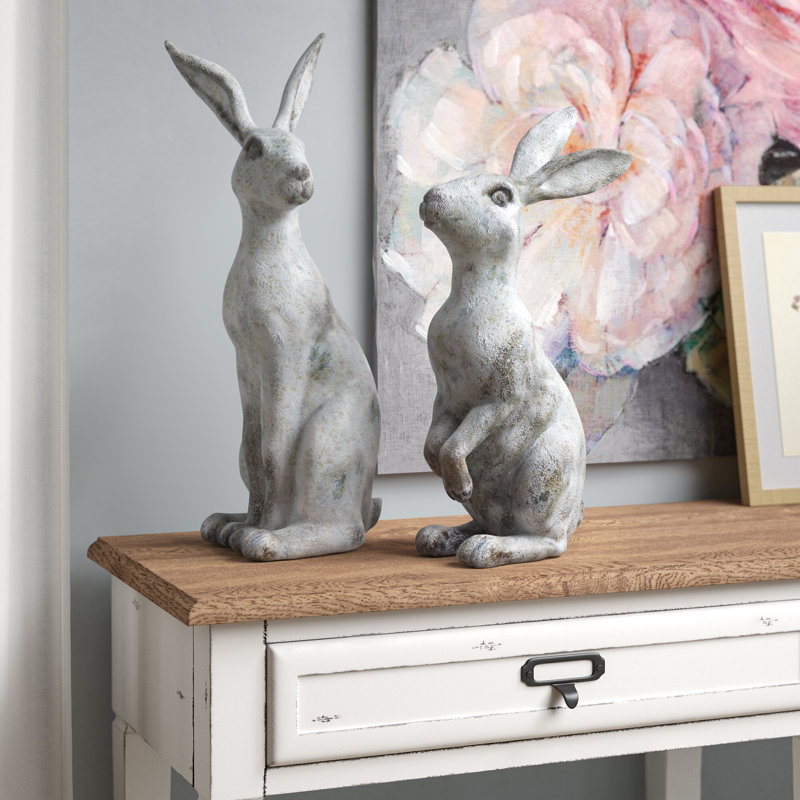 Ensemble de statue de lapin Viviano