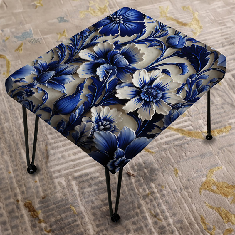 Repose-pieds Cobalt Blue