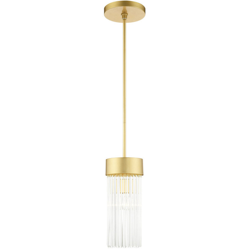 Lustre tambour simple à 1 lumière DEL Khaylee