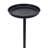Modern Metal 25"H Drink Table in Black Finish with Round Top Accent Table