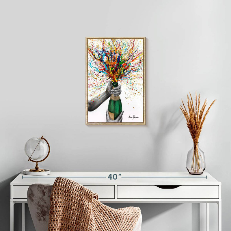 Bottle Of Nostalgia, 13" x 19", Floating Frame Natural Wood