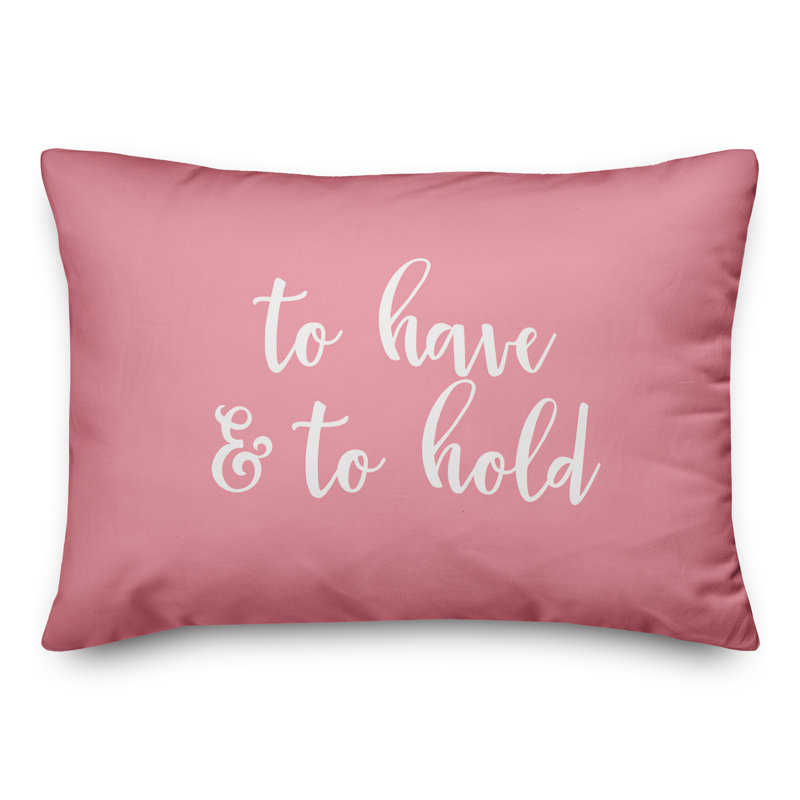  Coussin «To Have And To Hold», Rose