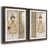 Papier, cadre noyer