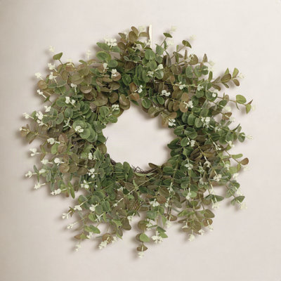 26'' Handcrafted Faux Eucalyptus Wreath