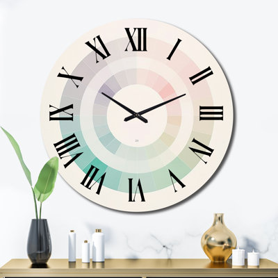 Horloge murale en métal