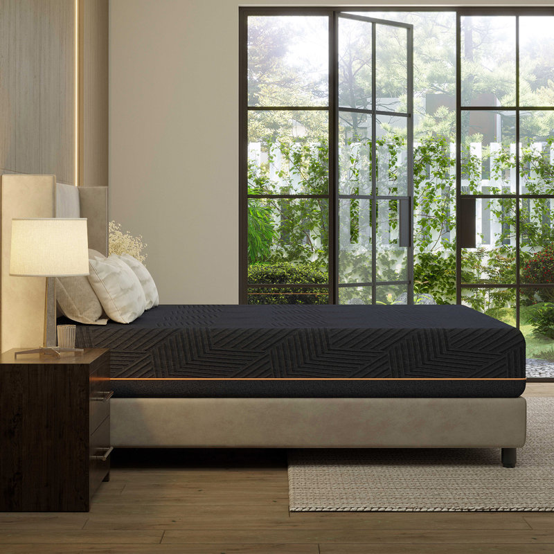 Egohome 	12”/ 14”medium Plush Cooling Copper Infused Gel Memory Foam Mattress, Bed In A Box, California King, 14