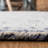 Abstract Hand Tufted Wool/Cotton Geometric Rug in Ivory/Blue-10685524