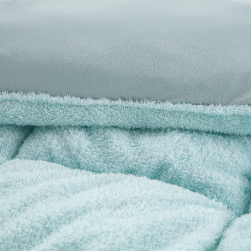 Oh Sweetie Bare Coma Inducer Plush Oversized Comforter, King Comforter, Gray