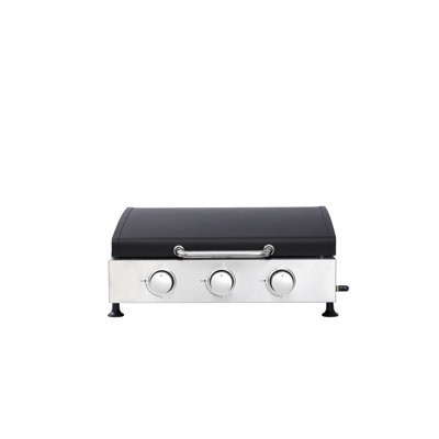 High - Power 3 Burner Gas Grill With Cast Iron Net, Enameled Temperature Stove, Pull Out Oil Pan For Waste Oil, Multi Function + Design, 28680Btu Non Breakable Stove Body, Temperature Resistance,