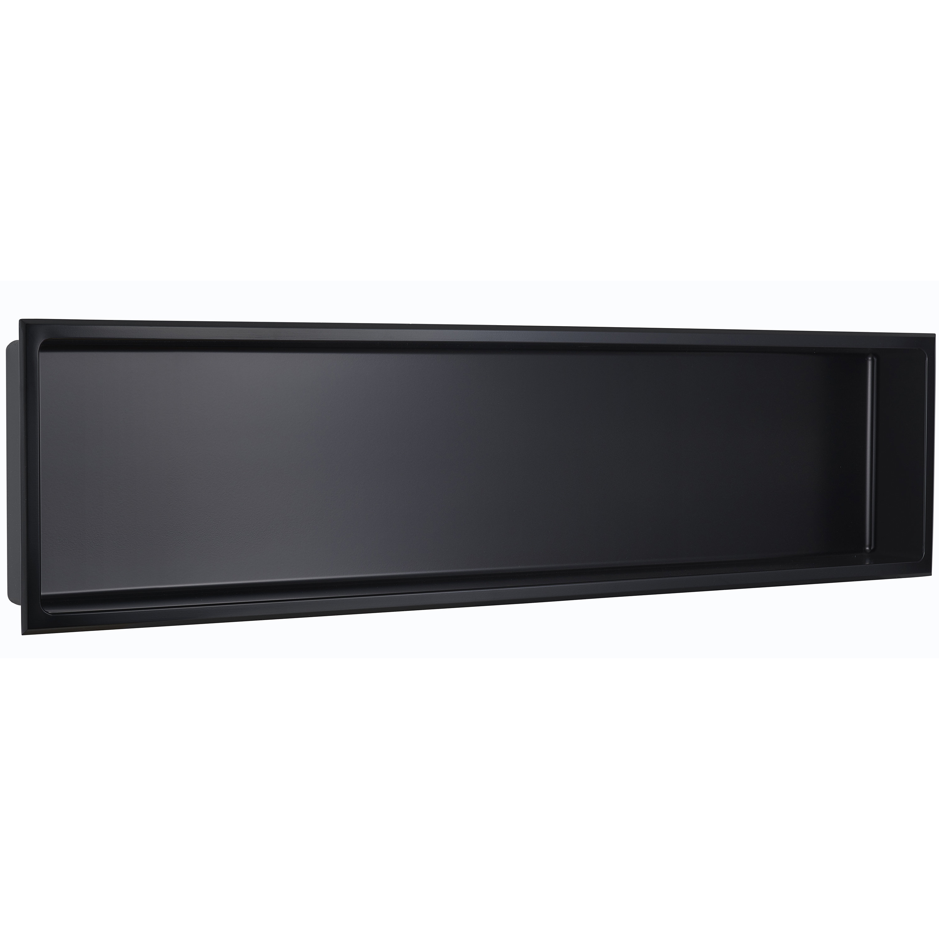 AKDY 8-in x 36-in Matte Black Stainless Rectangular Shower Niche